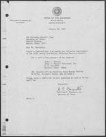 Appointment Letter from William P. Clements to David Dean, January 20, 1982