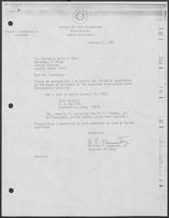 Appointment Letter from William P. Clements to David Dean, February 5, 1982
