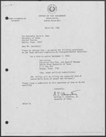 Appointment Letter from William P. Clements to David Dean, March 26, 1982