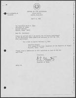Appointment Letter from William P. Clements to David A. Dean, April 9, 1982