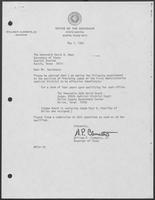 Appointment Letter from William P. Clements to David Dean, May 7, 1982