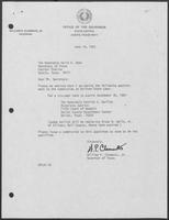 Appointment Letter from William P. Clements to David Dean, June 16, 1982