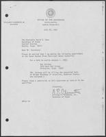 Appointment Letter from William P. Clements to David Dean, July 28, 1982