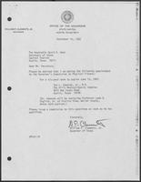 Appointment Letter from William P. Clements to David Dean, September 10, 1982