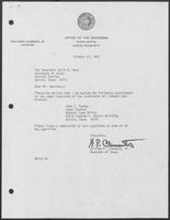 Appointment Letter from William P. Clements to David Dean, October 27, 1982
