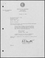 Appointment Letter from William P. Clements to David Dean, December 13, 1982