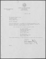 Appointment letter from William P. Clements, Jr. to Secretary of State, David A. Dean, July 14, 1982