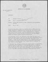 Letter from Paul T. Wrotenbery to William P. Clements, Jr., regarding MHMR problems in their construction and maintenance division, May 21, 1981