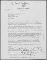 Letter from Paul T. Wrotenbery to Dr. Leonard H.O. Spearman, April 20, 1981