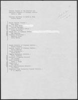 Staff Position List, January 20, 1980
