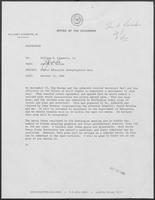 Memo from Jarvis E. Miller to William P. Clements regarding Higher Education Desegregation Suit, October 14, 1982