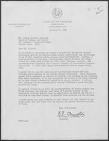 Letter from William P. Clements to Ms. Connie Jackson, Chairman of the Board of Pardons and Paroles, January 17, 1980