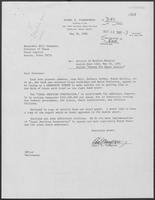 Letter from Chas E. Thompson to William P. Clements, May 26, 1981