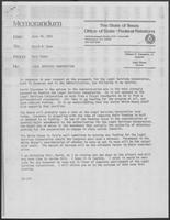 Memo from Dary Stone to David A. Dean, June 18, 1981