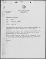 Memo from Eddie Aurispa to William P. Clements regarding Bilingualism, March 18, 1982