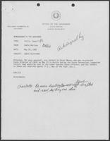 Memo from Eddie Aurispa to William P. Clements, Jr., regarding LULAC elections, May 25, 1982