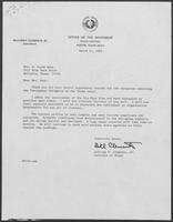 Letter from Mrs. D. Frank Wint to William P. Clements, February 12, 1981