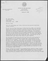 Letter from William P. Clements to Carol Stacy, December 8, 1980