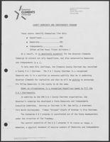 Manual for the "County Democrats and Independents Program", Governor Clements Campaign, 1982