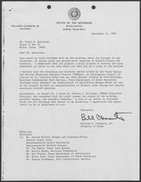 Letter from William P. Clements to Mr. Ralph E. Hoelscher with attached letter Milton L. Holloway, Executive Director Texas Energy and Natural Resources Advisory Council, September 13, 1982