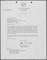 Letter from Allen B. Clark, Jr. to A. Vernon Weaver, April 19, 1979