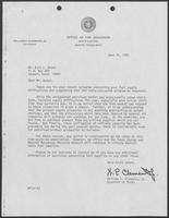 Correspondence between William P. Clements and Bill L. Dover, June 14, 1982