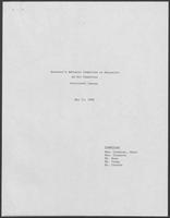 Report titled "Governor's Advisory Committee on Education—Ad Hoc Committee, Structural Issues," May 12, 1980