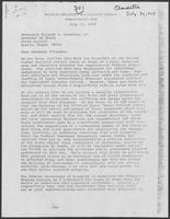 Letter from William H. Wilcox to William P. Clements, Jr., regarding disaster aid after Tropical Storm Claudette, July 30, 1979