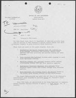 Memo from Karl Rove to Doug Brown, April 1, 1981