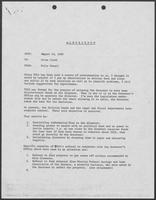 Memo from Polly Sowell to Allen Clark, August 18, 1980