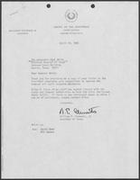 Letter from William P. Clements to Mark White, April 14, 1980