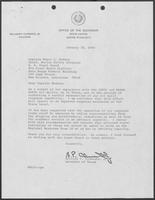 Letter from William P. Clements to Captain Roger Madson, January 30, 1980