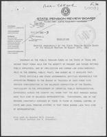 Group of documents regarding the State Pension Review Board, August-October 1981