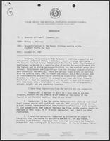 Memo from Milton Holloway to William P. Clements Jr. regarding participation in the Denver strategy meeting on the Windfall Profit Tax suit, October 21, 1981