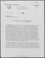Letter from Richard L. Arnett to Members of the State Board of Education regarding Overview of the Fifth Circuit Decision in U.S. v. Texas (Bilingual), July 21, 1982