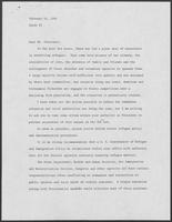 Draft letter from Bill Clements to Ronald Reagan