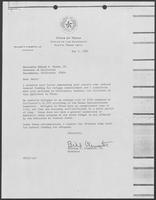 Letter from Bill Clements to Edmund G. Brown, May 5, 1982