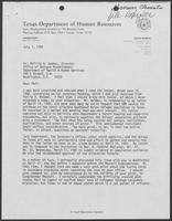 Correspondences between Dr. Phillip N. Hawkes and John D. Townsend, July 1, 1982