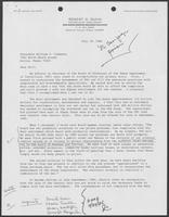Letter from Robert D. Gunn to William P. Clements, Jr., July 18, 1986