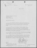 Letter from Ruben Bonilla to Governor William P. Clements, Jr., July 24, 1981