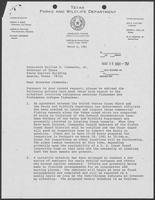 Letter from Charles Travis to William P. Clements, Jr. regarding Vietnamese fishermen, March 6, 1981