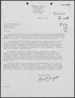 Letter from Sam Wright to Allen Clark, regarding boating regulations, March 26, 1981