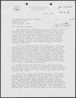 Letter and report from Victor H. Palmieri, U.S. Coordinator for Refugee Affairs, June 6, 1980