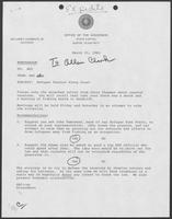 Memo Allen Clark to William P. Clements, Jr. regarding recommendations for action in refugee situation, March 25, 1980