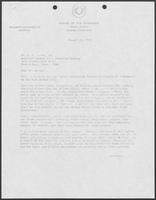 Correspondence between William P. Clements to W.F. Garner, August 29, 1979
