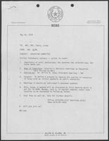 Memo from Allen Clark to Bill Clements, Tobin Armstrong, Linda Howell, May 24, 1979