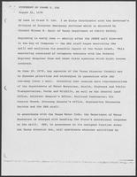 Statement of Frank T. Cox, August 21, 1979