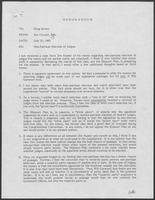 Group of documents regarding non-partisan election of judges, June 1980 - July 1980