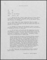Memorandum from Allen B. Clark to Governor William P. Clements, Jr., January 9, 1981