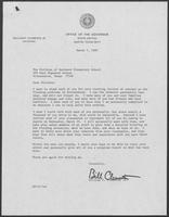 Letter from Governor William P. Clements, Jr. to the Children of Westwood Elementary School, March 7, 1980